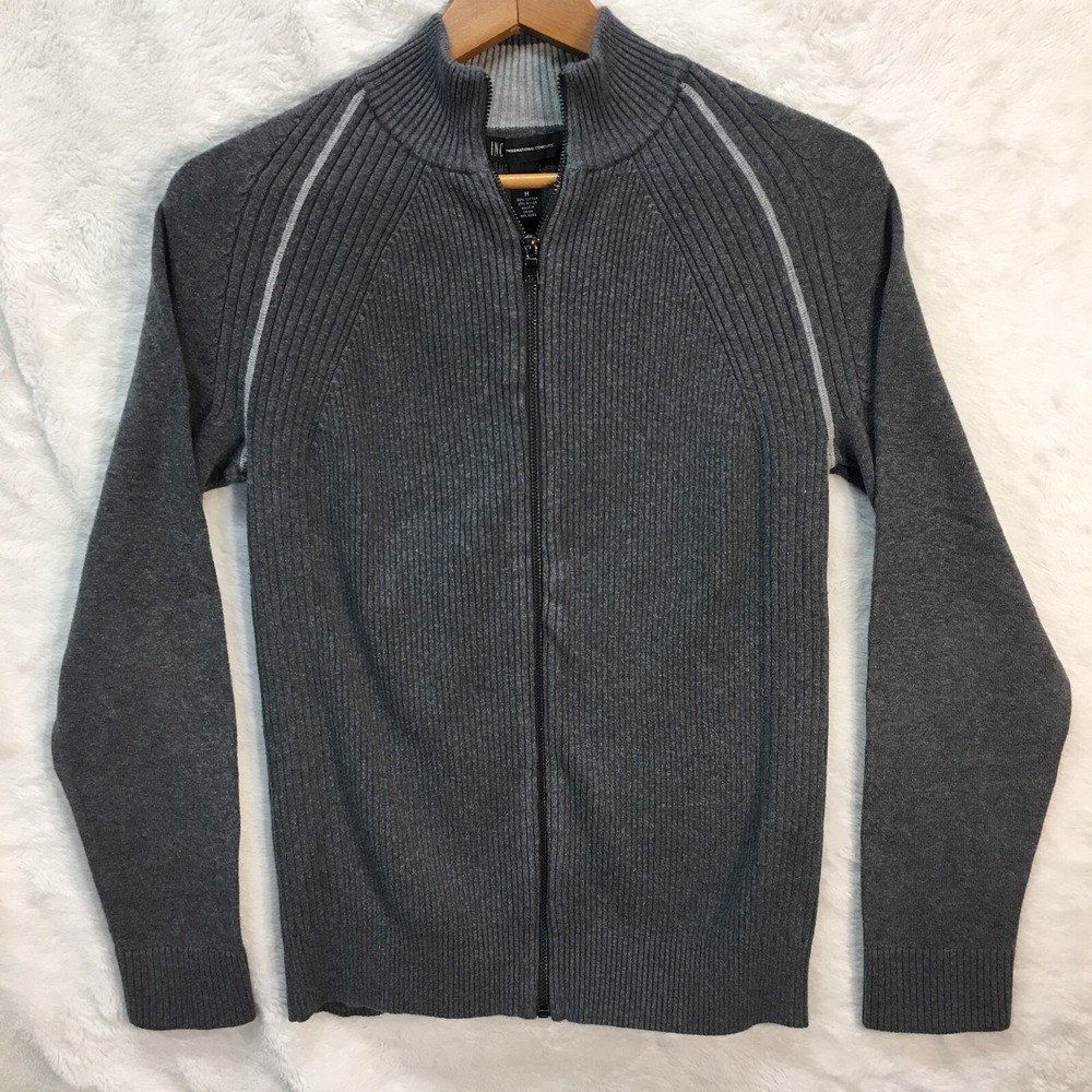INC Jacket Boys Medium Gray‎ Long Sleeve Full Zip